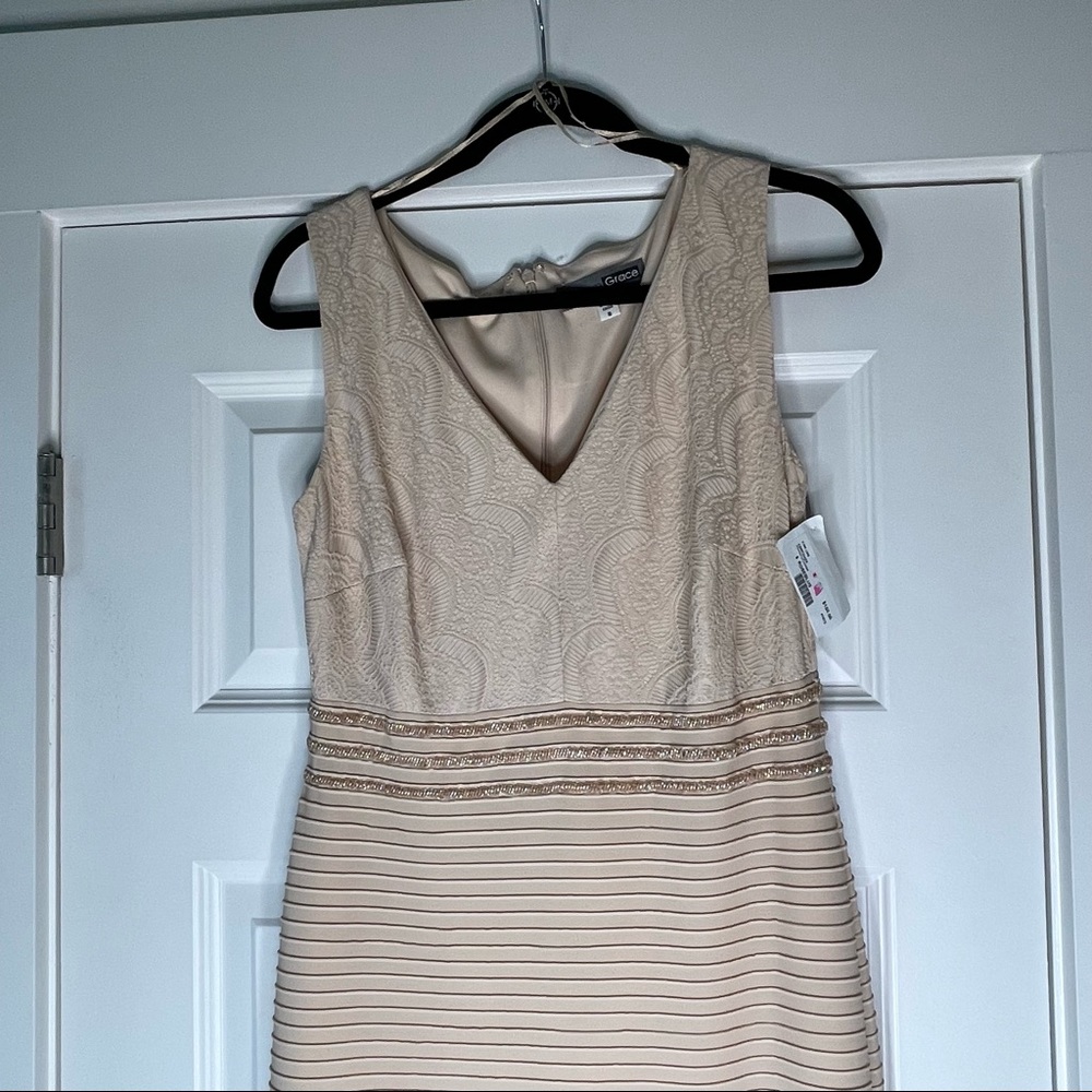 KATHRYN GRACE Rose Blush Formal Mermaid Gown BNWT Women's Size 8 - Picture 3 of 9